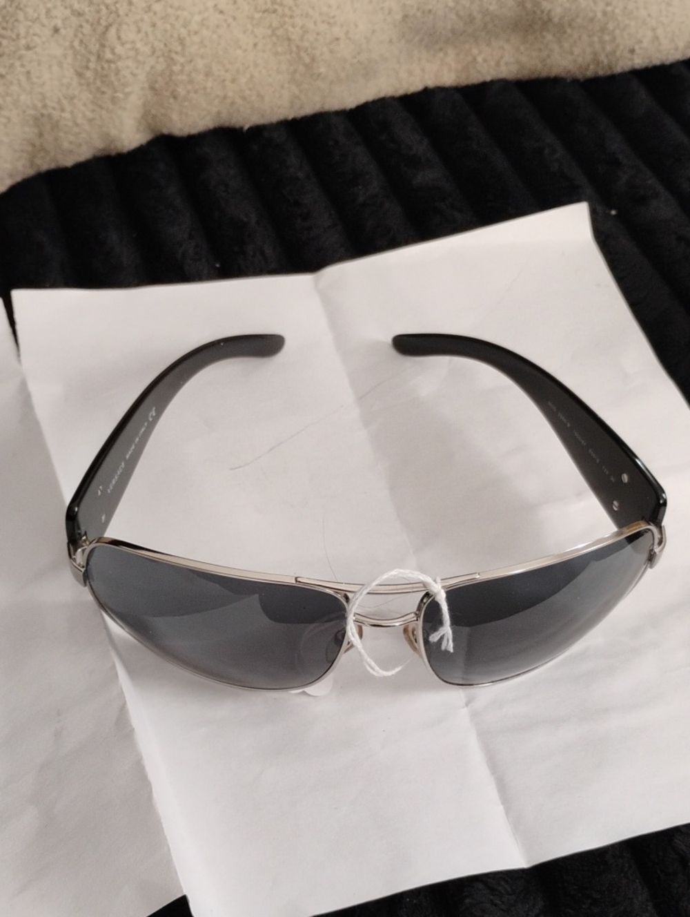 VERSACE MOD 2060 1000/87 65°16 125 3N SUNGLASSES W/CASE EXCELLENT CONDITION